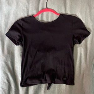 Hollister open back short sleeve top